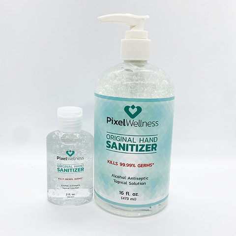 (FREE SHIP) 16OZ Pixel Wellness Hydrogel Hand Sanitizer Refill Pump (FDA)